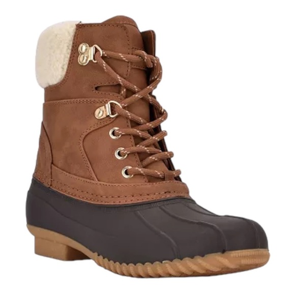 TOMMY HILFIGER Women's Rainah Duck Booties in brown - Picture 1 of 16